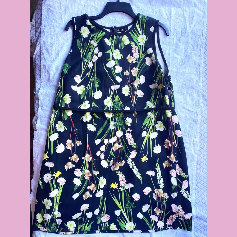 Black Floral Victoria Beckham dress